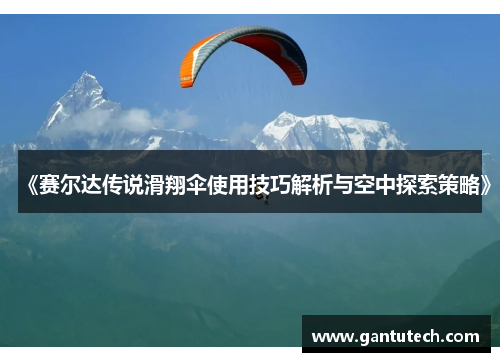 《赛尔达传说滑翔伞使用技巧解析与空中探索策略》